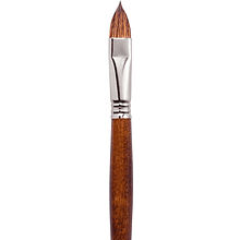 Кисть "Escoda Versatil Brush L/H", синтетика, темно-коричневый, плоская, №16