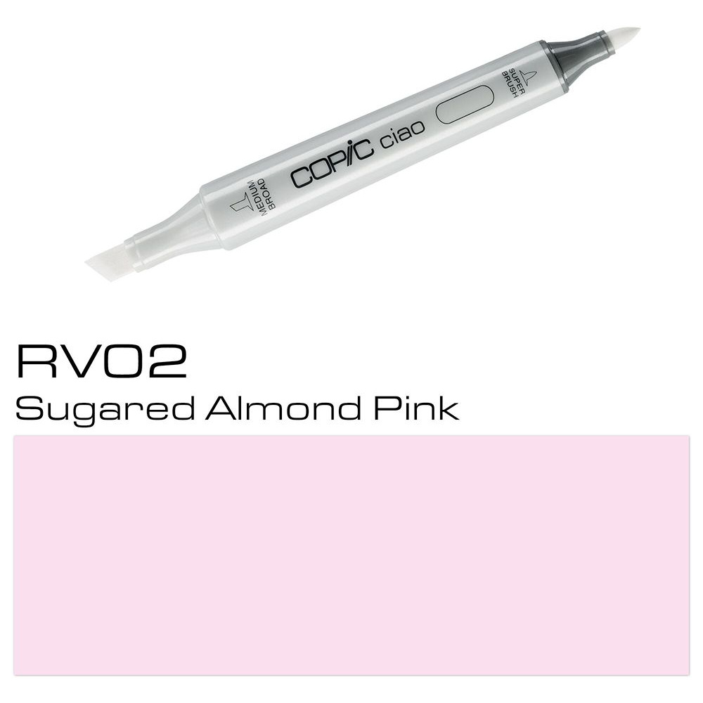 Маркер перманентный "Copic ciao", RV-02 сахарный миндальный розовый