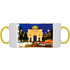 Кружка керамическая "L'arc de Mogilev", 320 мл, белый, желтый