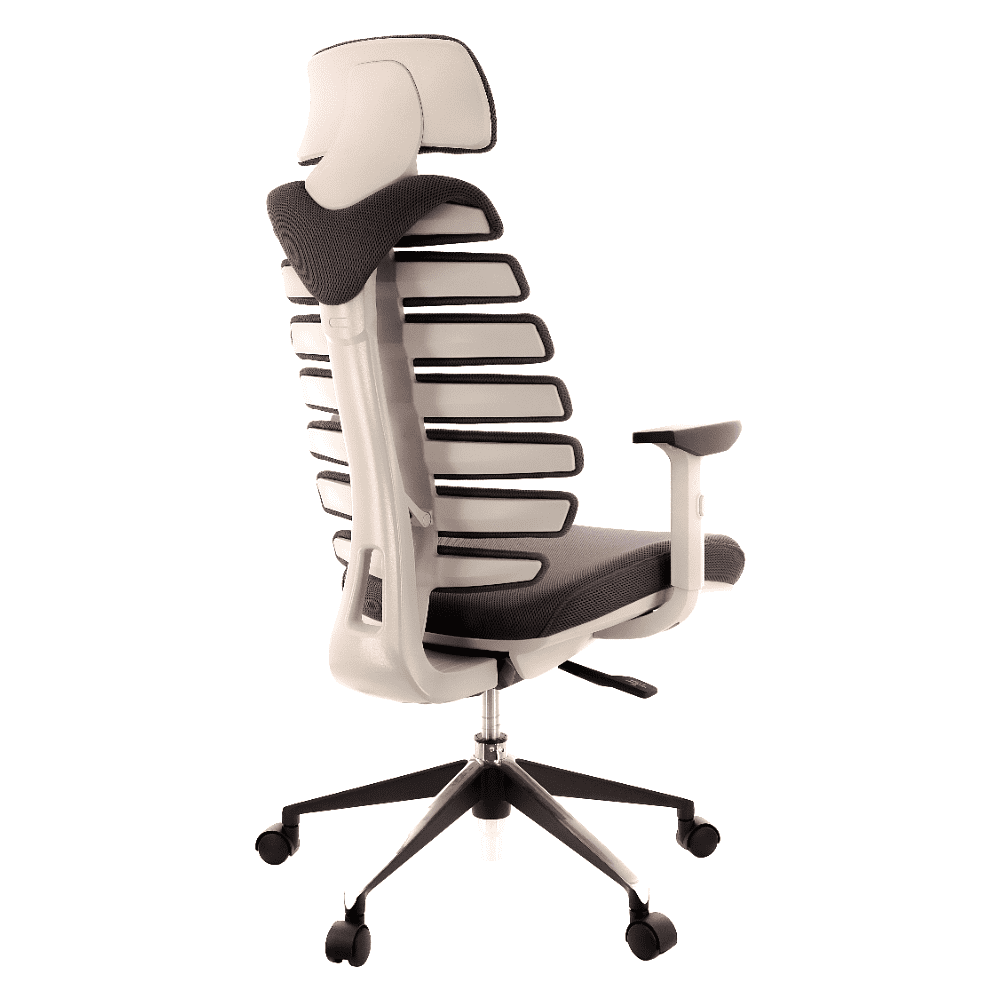 Кресло для руководителя EVERPROF "Ergo", ткань, алюминий, серый - 4
