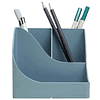 Подставка для ручек "Autentik", пластик, 5 делений, сине-серый - 2