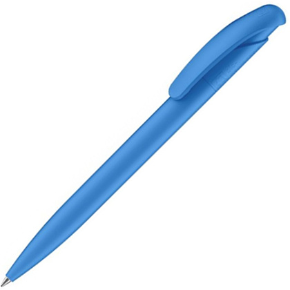 Ручка шариковая автоматическая "Nature Plus", 1.0 мм, светло-голубой, стерж. синий