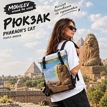 Рюкзак "Pharaoh's cat", ролл-мини, текстиль, разноцветный