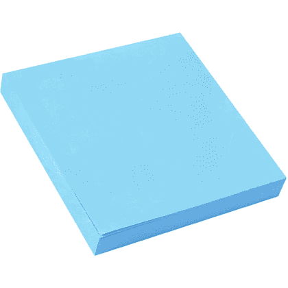 Бумага для заметок на клейкой основе "Yesli:", 75x75 мм, 100 листов, голубой пастель