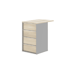 Коллекция Титан Тумба приставная ТН525Т/1_ЗМ+ТН520К-22