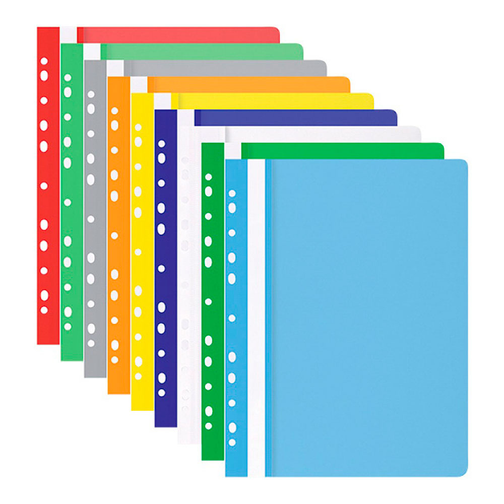 Папка-скоросшиватель с перфорацией "Office Product", A4, зелёный - 2