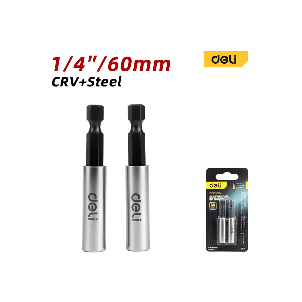 Держатель бит (насадок) Deli YS EDL106002, магнитный, 60мм, 1/4" - 2