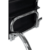 Кресло на полозьях "Бюрократ CH-883-LOW-V", экокожа, черный, металл хром - 8