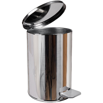 Урна с педалью, 15 л, хром - 2