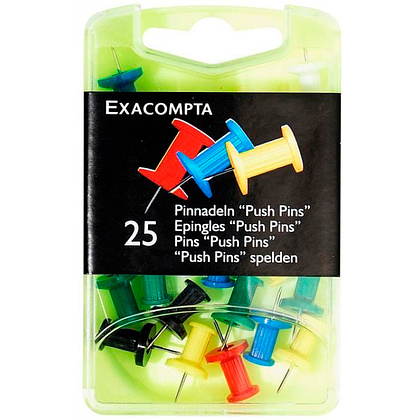 Иглы-кнопки "Пешки", 25 шт, ассорти