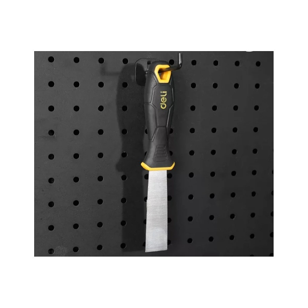 Шпатель нержавеющий Deli YS EDL-HD1, 25 мм, ручка 2K, черный, желтый - 4