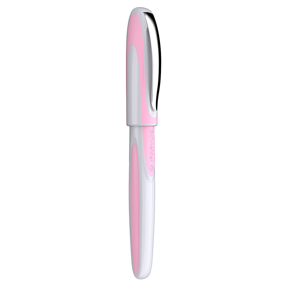 Ручка перьевая "Schneider Ray", M, белый, розовый, патрон синий - 4