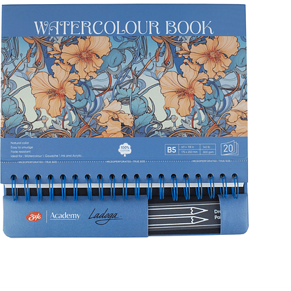 Скетчбук для акварели "Ладога", 17,5х25 см, 20 листов, синий - 2