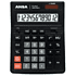 Калькулятор настольный Ansa "AN444S", 12-разрядный, черный