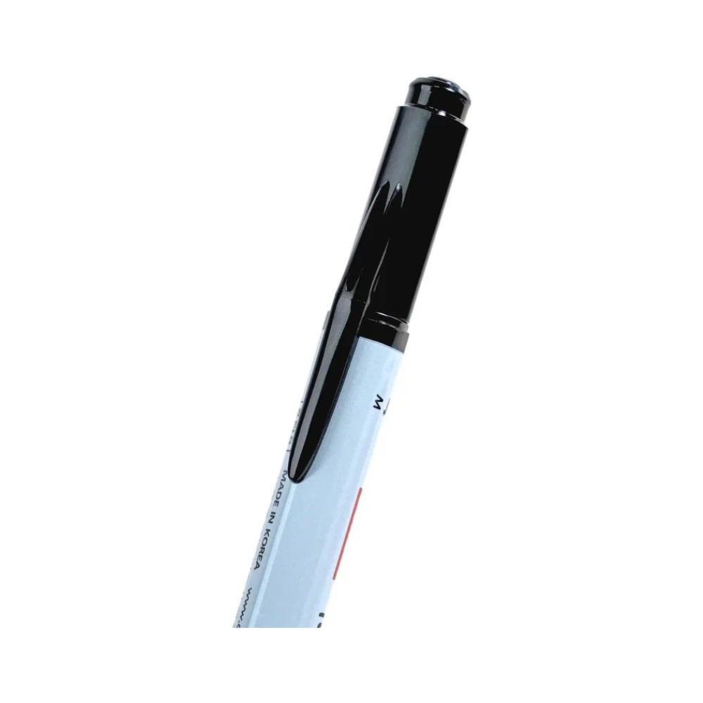 Маркер перманентный "Twin Name Pen", двусторонний, черный - 9