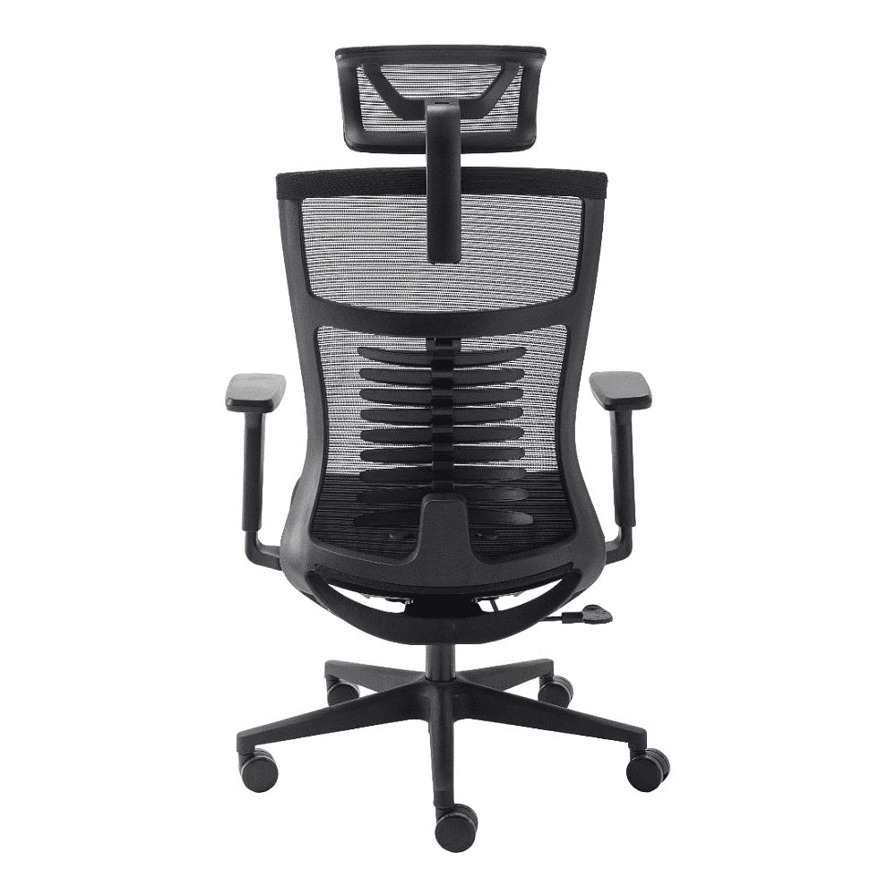 Кресло для руководителя EVOLUTION "FISHBONES", ткань, сетка, пластик, черный - 2