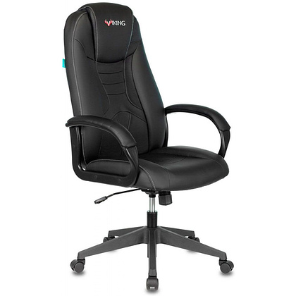 Кресло игровое Бюрократ "Zombie 8", экокожа, пластик, черный