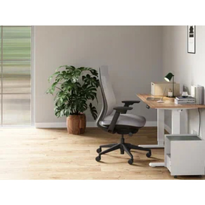 Кресло компьютерное SitZone E-VL002B, сетка, ткань, пластик, черный - 6