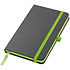 Блокнот "Rostock", A6, 80 листов, линейка, черный, светло-зеленый