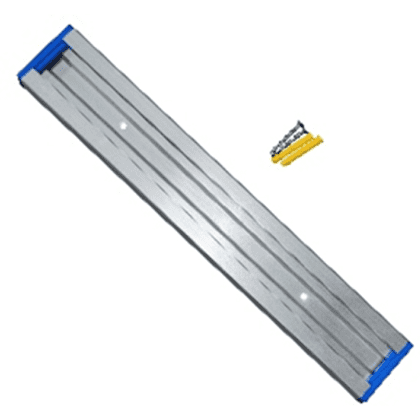 Кронштейн настенного крепления под 4 предмета с заглушками, 33 см, синий