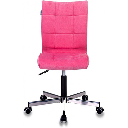 Кресло для персонала "Бюрократ СH-330M/VELV", ткань, металл, розовый - 2