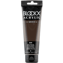 Краски акриловые "Blockx", 830 коричневый Ван-Дейка, 120 мл