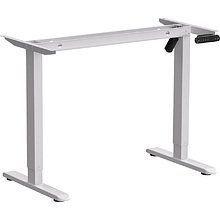 Стол с электроприводом WellDesk Basic 1200x675х18 белый/дуб стирлинг (9191460+9197777)