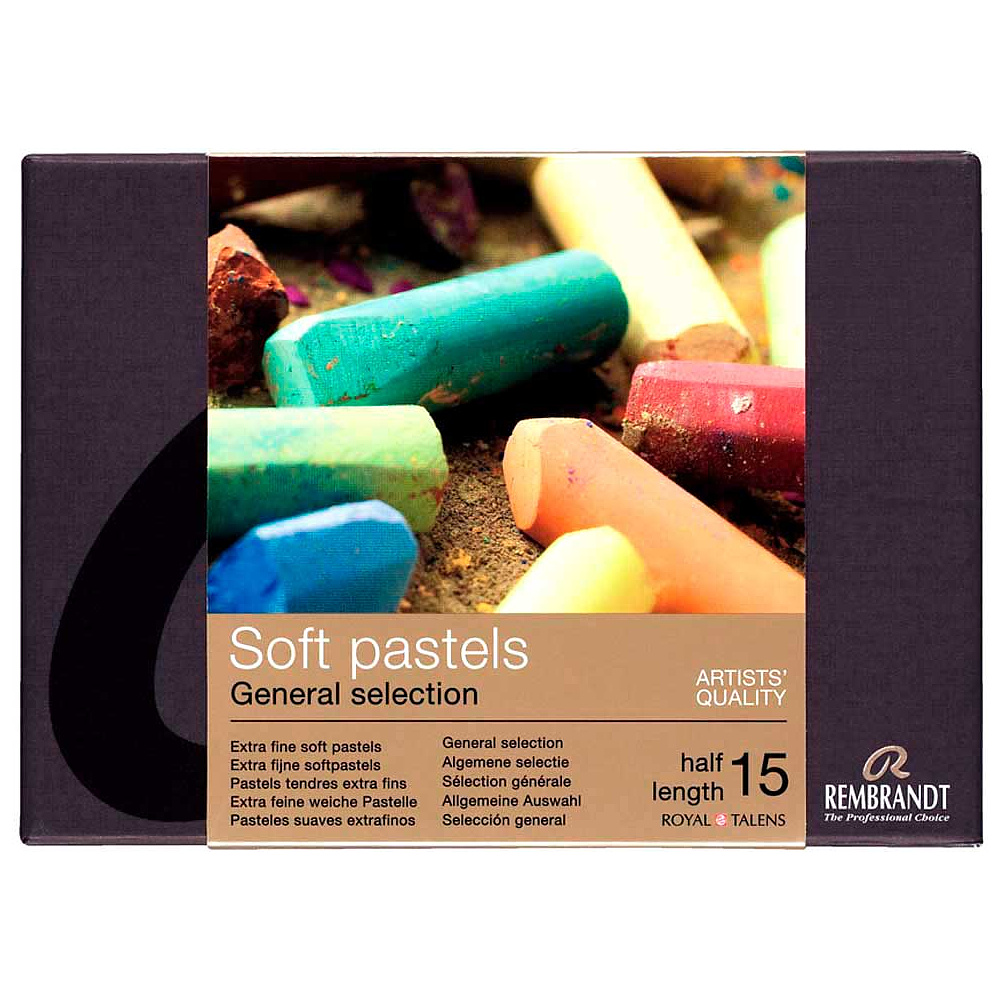 Набор мягкой пастели "Rembrandt Half Pastel" начальный, 15 цветов - 4