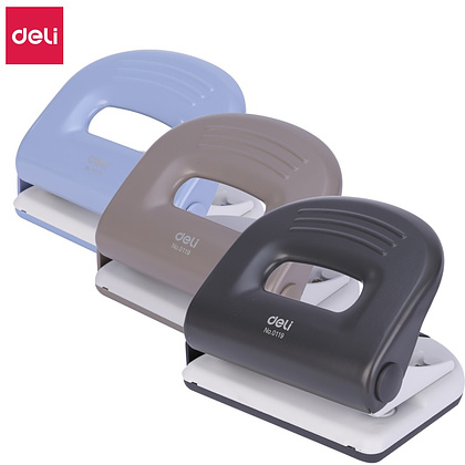 Дырокол Deli "0119", 25 листов, ассорти