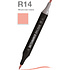 Маркер перманентный двусторонний "Sketchmarker Brush", R14 морозная слива