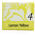 Краски акварельные "Renesans", 04 желтый лимонный, кювета