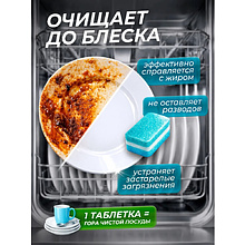 Средство для мытья посуды в посудомоечной машине "CRISPI", экологичные таблетки, 25 шт./уп.