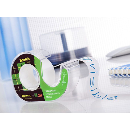 Скотч невидимый "Magic", 19x7,5 мм/м, в диспенсере - 3