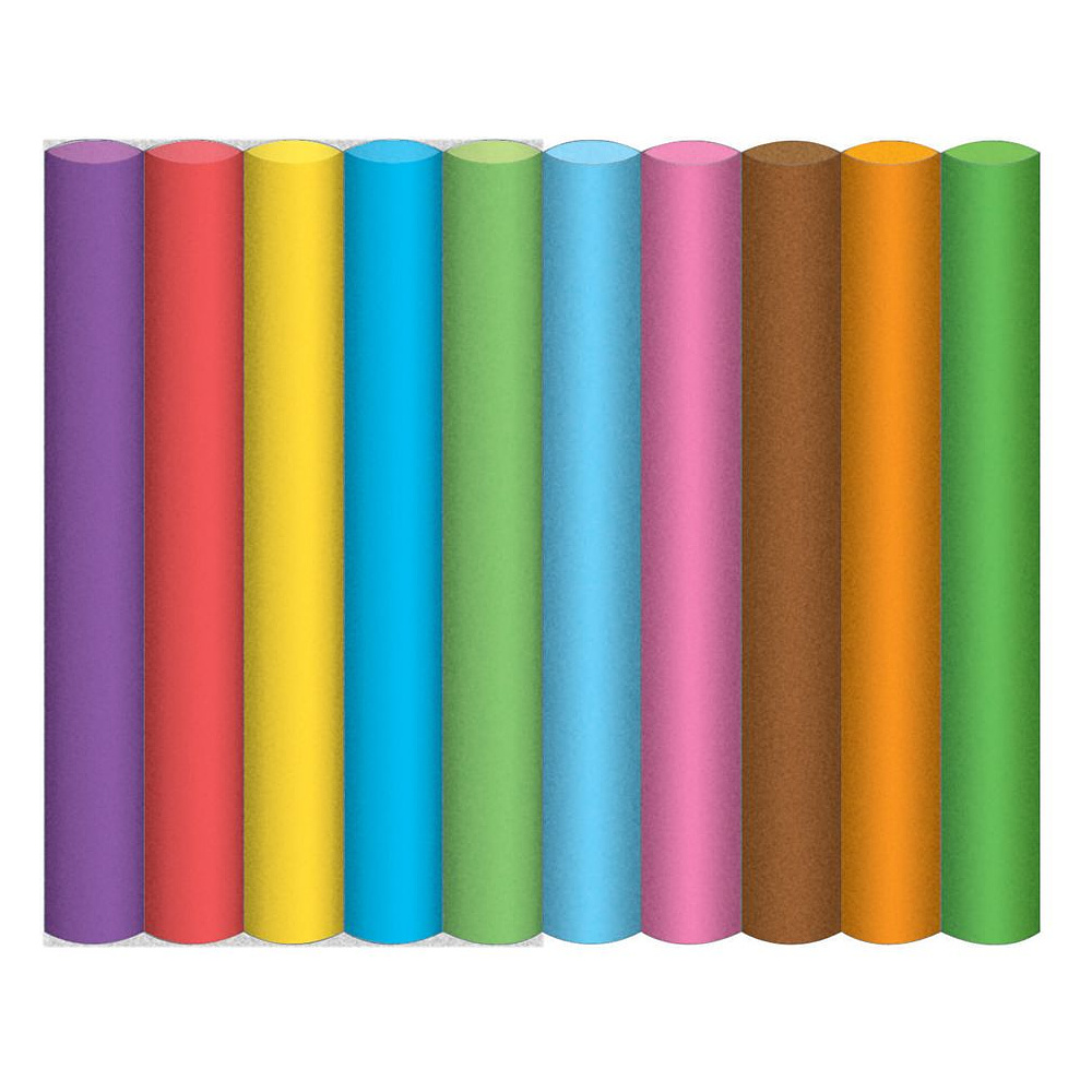 Мелки для доски круглые Maped "Color Peps", 10 цветов, ассорти - 3