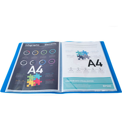 Папка c файлами "Exacompta", 40 карманов, ассорти - 3