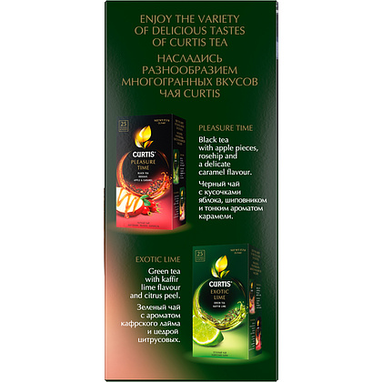 Чай "Curtis" Fantasy Peach, 25 пакетиковx1.5 г, зеленый - 5