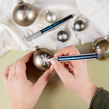 Маркер перманентный на нитрокраске "Schneider Maxx 271", черный - 5