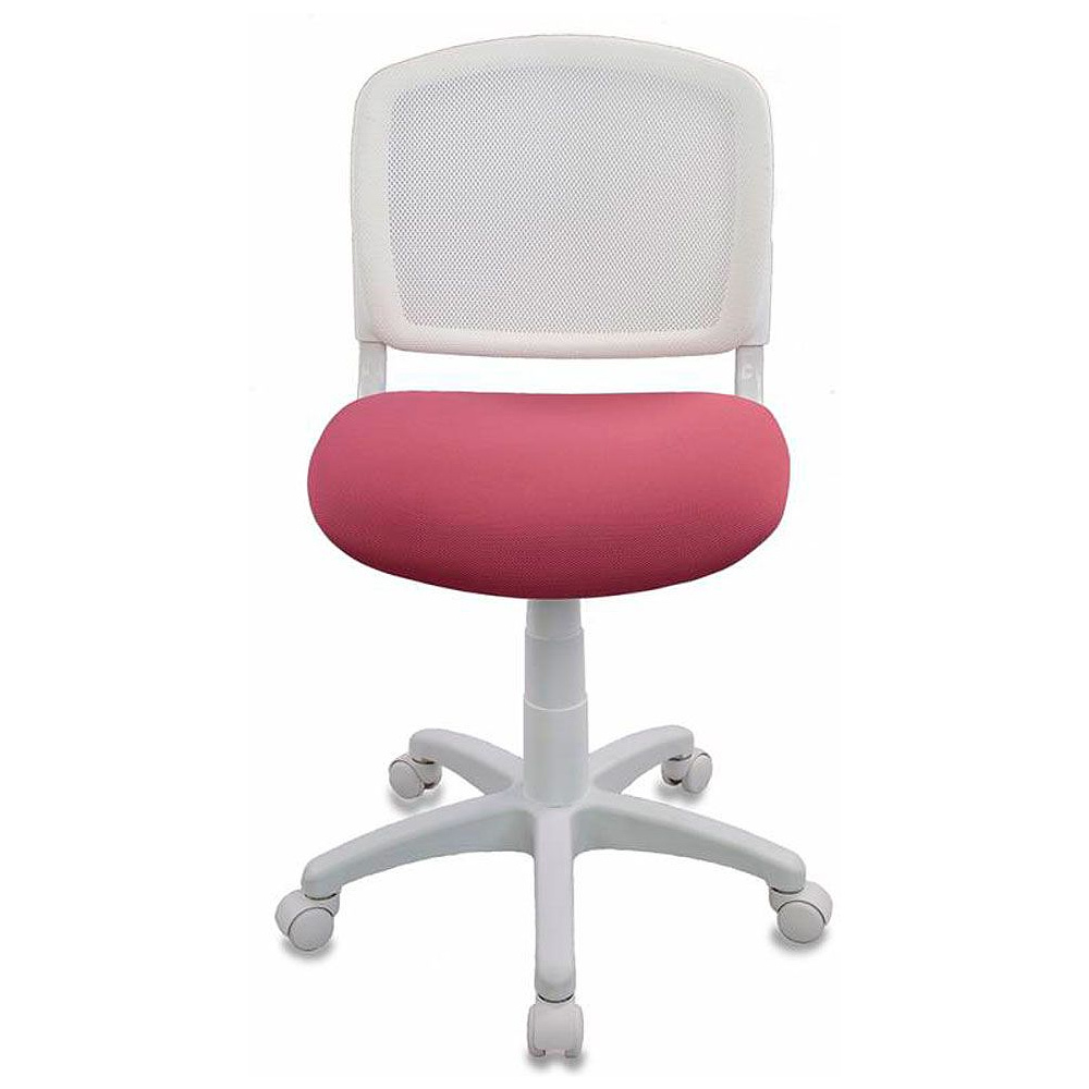 Кресло для детей Бюрократ "CH-W296NX/15-175", ткань, пластик, белый, розовый - 2
