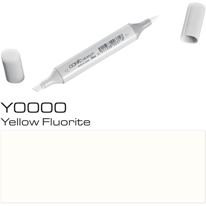Маркер перманентный "Copic Sketch", Y-0000 флюорит желтый