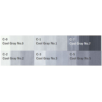 Маркер перманентный "Copic ciao", C-0 холодный серый №0 - 2