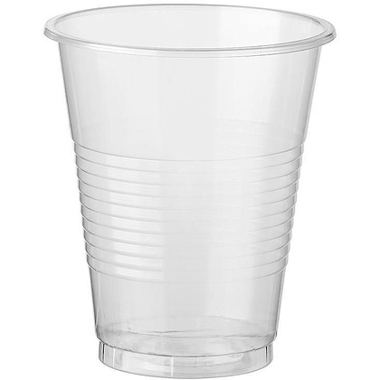 Пластиковый стакан одноразовый, 100 шт/упак, 200 мл 