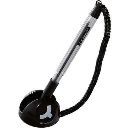 Ручка шариковая на подставке "Q-CONNECT", 0.7 мм, синий