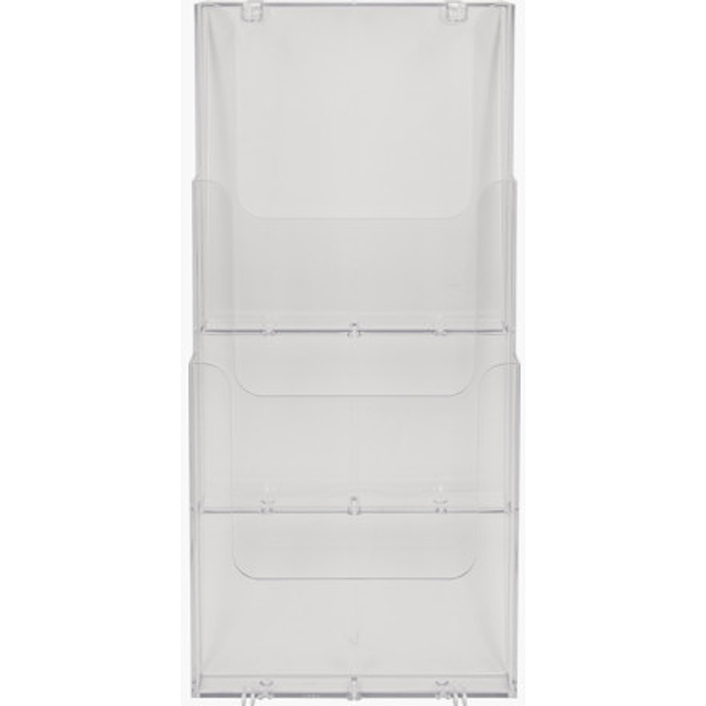 Модуль настенный "Exacompta", 3 отделения, вертикальный, прозрачный - 3