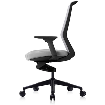 Кресло для руководителя Bestuhl "J1", сетка, ткань, пластик, серый  - 3