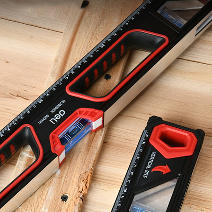 Уровень строительный Deli RS EDL2901000K 1000 мм, магнит - 4