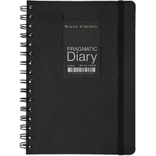 Ежедневник недатированный "Pragmatic", А5, на гребне, черный