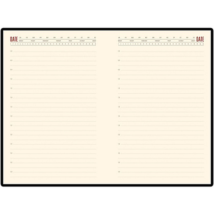 Ежедневник недатированный "London", А5, 272 страницы, черный - 2