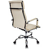 Кресло для руководителя "Бюрократ CH-993" высокая спинка, кожзам, хром, слоновая ность - 2
