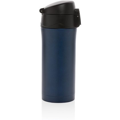 Кружка термическая "Easy Lock Metallic", металл, полипропилен, 300 мл, синий - 2