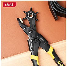 Дырокол Deli YS EDL1919A (пробойник, просекатель) для кожи, 250 мм., 6-в-1